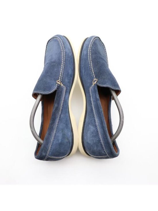 John Varvatos Men\'s 11 Blue Suede Slip On Loafers Hand Made in Italy Dress Shoes main image 10